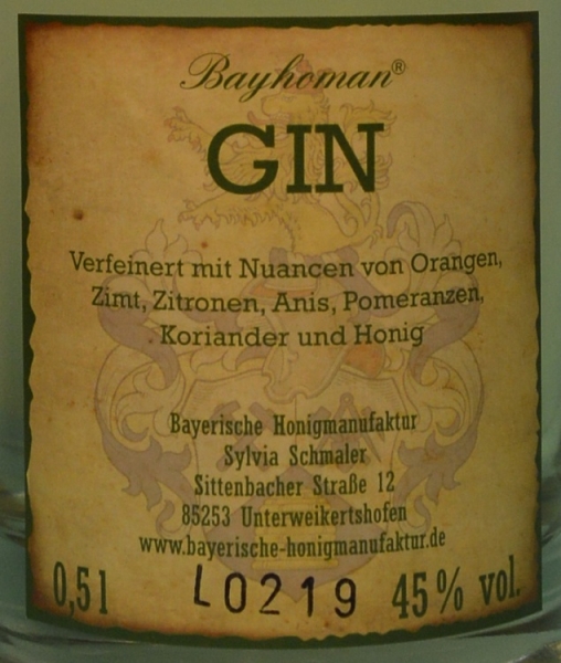 Gin  0,5 l    45,0 %/vol